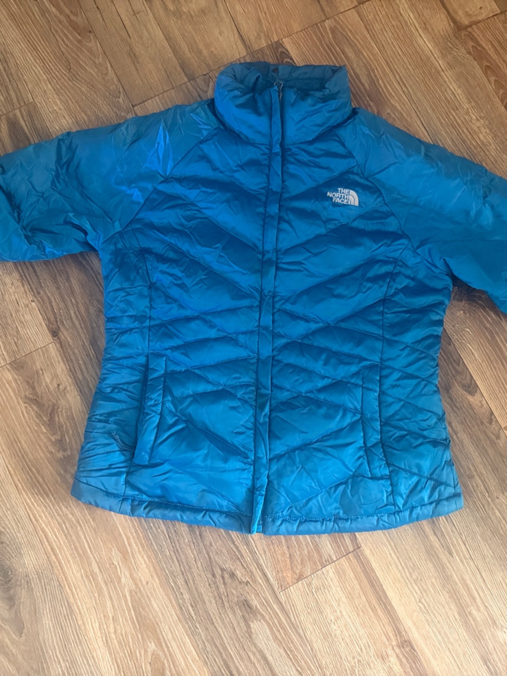 The North Face Women's Teal Blue Packable Puffer Jacket